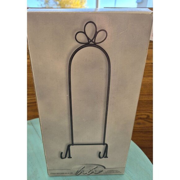 Decorative Black Metal Plate Stands Set 4 - Picture 6 of 10